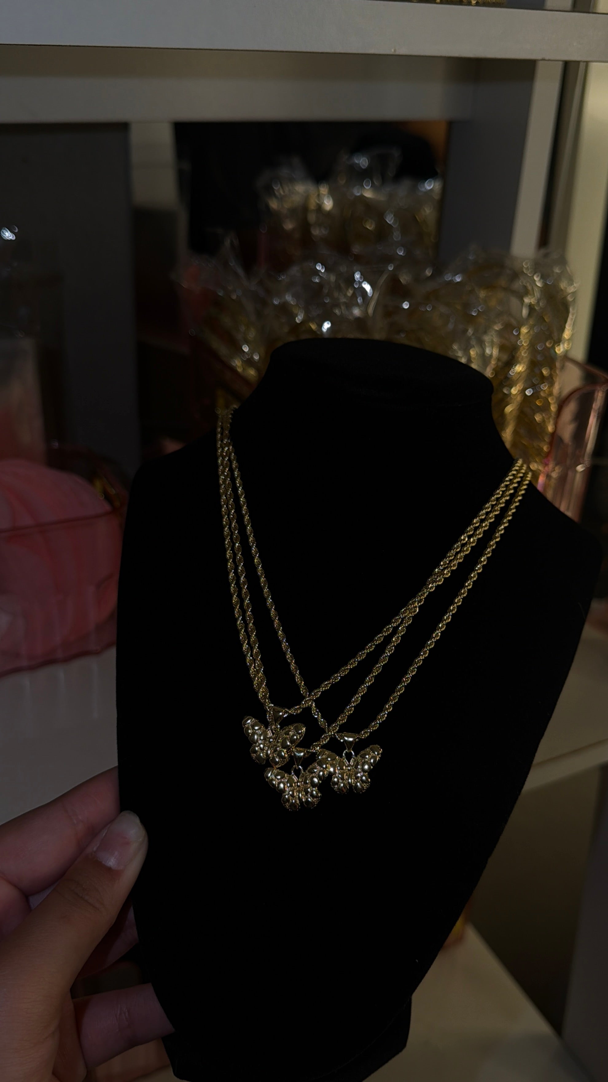 BUTTERFLY NUGGET NECKLACE