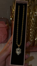 HEART CROWN NECKLACE