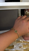 GOLD CLOVER BRACELET