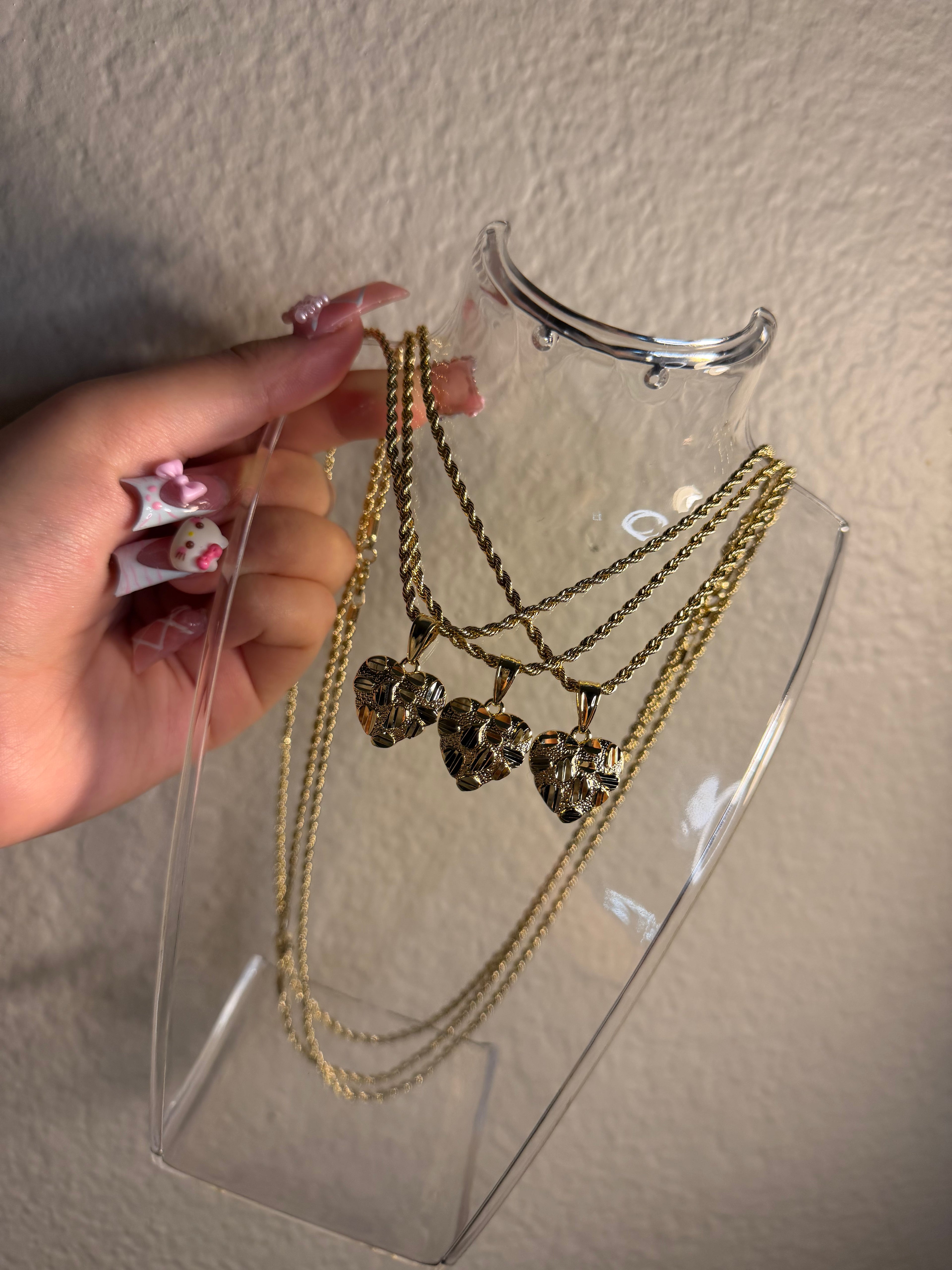 HEART NUGGET NECKLACE