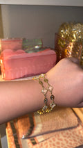 CLEAR CLOVERLEAF BRACELET